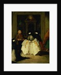 Masked Figures in a Venetian Coffee House by Pietro Longhi