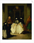 Masked Figures in a Venetian Coffee House by Pietro Longhi