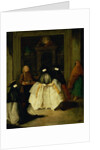 Masked Figures in a Venetian Coffee House by Pietro Longhi