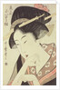 Bust portrait of the heroine Kioto of the Itoya, 18th century by Kitagawa Utamaro