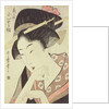 Bust portrait of the heroine Kioto of the Itoya, 18th century by Kitagawa Utamaro
