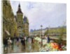 Flower Sellers by the Seine by Georges Stein