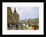 Flower Sellers by the Seine by Georges Stein