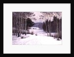 Woodland Trail in Winter by Boris Walentinowitsch Scherkow