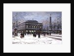 The Place du Chatelet, Paris by Eugene Galien-Laloue