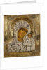 Detail of an icon showing the Virgin of Kazan by Yegor Petrov, Moscow, 1788 by Russian School