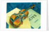 Still Life with a Violin, 1921 by Kuzma Sergeevich Petrov-Vodkin