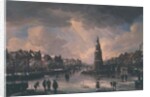 Town on a Frozen River by Aert van der Neer