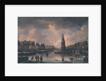 Town on a Frozen River by Aert van der Neer