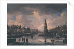 Town on a Frozen River by Aert van der Neer