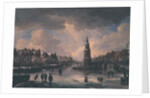 Town on a Frozen River by Aert van der Neer