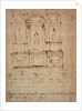 Study for a double tomb for the Medici Tombs in the New Sacristy, 1521 by Michelangelo Buonarroti