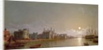 The Thames by Moonlight with Traitors' Gate and the Tower of London by Henry Pether