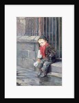 The News Boy by Ralph Hedley