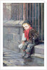 The News Boy by Ralph Hedley