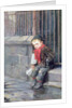 The News Boy by Ralph Hedley