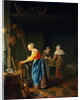 A Kitchen Scene with a Maid Drawing Water from a Well by Pieter van Slingelandt