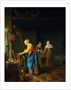 A Kitchen Scene with a Maid Drawing Water from a Well by Pieter van Slingelandt