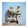 Old Man Embracing Four Young Boys by Gustav Vigeland