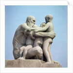 Old Man Embracing Four Young Boys by Gustav Vigeland