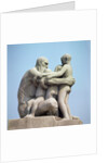 Old Man Embracing Four Young Boys by Gustav Vigeland