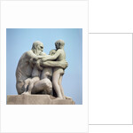 Old Man Embracing Four Young Boys by Gustav Vigeland