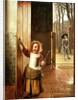 Children in a Doorway with 'Golf' Sticks, c.1658-60 by Pieter de Hooch
