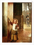 Children in a Doorway with 'Golf' Sticks, c.1658-60 by Pieter de Hooch