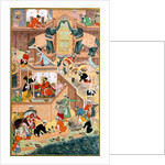 The building of the Fathpur Sikri Palace by Indian School