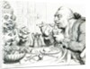 Temperance Enjoying a Frugal Meal, caricature of George III and Queen Charlotte by James Gillray