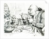 Temperance Enjoying a Frugal Meal, caricature of George III and Queen Charlotte by James Gillray