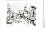 Temperance Enjoying a Frugal Meal, caricature of George III and Queen Charlotte by James Gillray