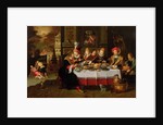 Lazarus and the Rich Man's Table by Kasper or Gaspar van den Hoecke