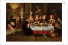 Lazarus and the Rich Man's Table by Kasper or Gaspar van den Hoecke
