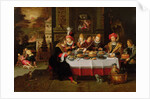 Lazarus and the Rich Man's Table by Kasper or Gaspar van den Hoecke