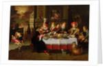 Lazarus and the Rich Man's Table by Kasper or Gaspar van den Hoecke