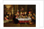 Lazarus and the Rich Man's Table by Kasper or Gaspar van den Hoecke