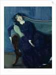 Sleeping woman in blue, 1903 by Konstantin Andreevic Somov