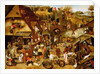 Netherlandish Proverbs, 1559 by Pieter The Elder Brueghel