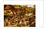 Netherlandish Proverbs, 1559 by Pieter The Elder Brueghel