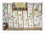 Road from London to Bristol, from John Ogilby's 'Britannia' by John Ogilby