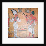 Ay performing the opening of the mouth ceremony on the mummy of Tutankhamun from the Tomb of Tutankhamun, New Kingdom by Egyptian 18th Dynasty