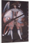 Archangel Azrael with a gun by South American School