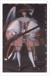 Archangel Azrael with a gun by South American School
