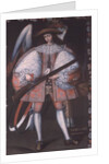 Archangel Azrael with a gun by South American School