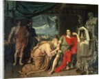 King Priam begging Achilles for the return of Hector's body, 1824 by Aleksandr Andreevich Ivanov