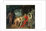 King Priam begging Achilles for the return of Hector's body, 1824 by Aleksandr Andreevich Ivanov