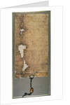 Magna Carta, the final version issued in 1225 by King Henry III by English School