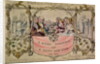 Christmas Card, example of the first known Christmas card being used, 1843 by John Callcott Horsley