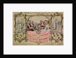 Christmas Card, example of the first known Christmas card being used, 1843 by John Callcott Horsley